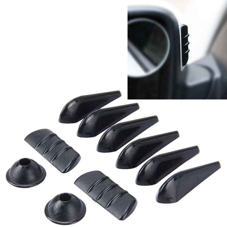 10 PCS Car Exterior Rubber Noise-cancelling Airflow-adjusting Kit, Noise-cancelling Airflow-adjusting Kit Noise-cancelling Airflow-adjusting Kit