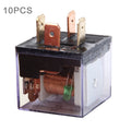 10 PCS JD-1912 80 AMP 12V Waterproof Car Auto Four Plugs Relay with Warning Light, JD-1912 – Waterproof JD-1912