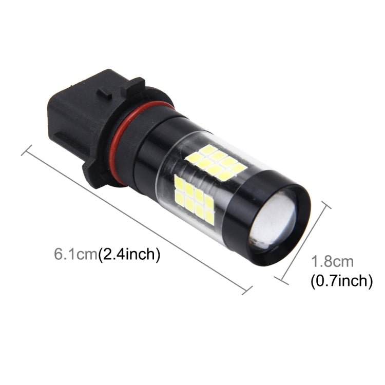 P13W 7W 420LM 6000K Car Fog Lights with 43 SMD-3528 LED Lamps, DC 12V, P13W 7W
