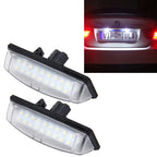 2 PCS License Plate Light with 18 SMD-3528 Lamps for Toyota,2W 120LM,6000K, DC12V(White Light), For Toyota2 For Toyota2