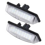 2 PCS License Plate Light with 18 SMD-3528 Lamps for Toyota,2W 120LM,6000K, DC12V(White Light), For Toyota2
