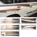 5 PCS SUV Body Decorative Strip Brand Car Streamline Shining Sticker for Toyota Prado4000 2011 Version, For 2011 Version Prado 4000 For 2011 Version Prado 4000