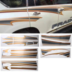 5 PCS SUV Body Decorative Strip Brand Car Streamline Shining Sticker for Toyota Prado4000 2011 Version, For 2011 Version Prado 4000 For 2011 Version Prado 4000