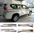 4 PCS SUV Body Decorative Strip Brand Car Streamline Shining Sticker for Toyota Prado 2016 Version, For 2016 Version Prado For 2016 Version Prado