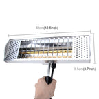 1000W Handheld Heat Light Infrared Dryer Spray Paint Heating Curing Lamp Baking Booth Heater, Cable Length: 2m EU Plug, 1000W – Durable Build, Easy to Use
