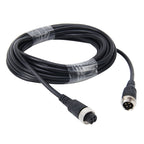 5m M12 4P Aviation Connector Video Audio Extend Cable for CCTV Camera DVR, 5m – Waterproof 5m