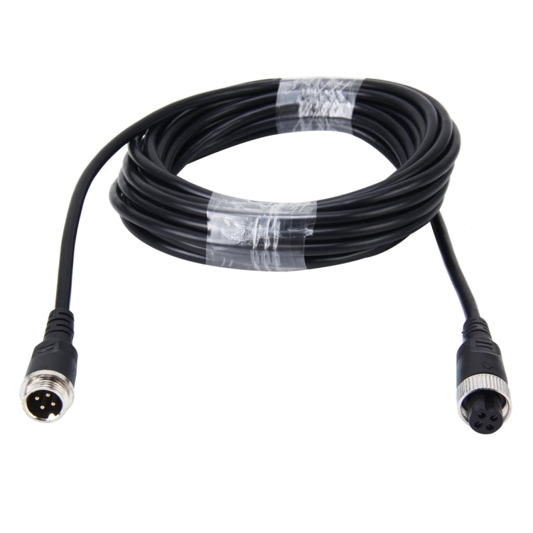 5m M12 4P Aviation Connector Video Audio Extend Cable for CCTV Camera DVR, 5m – Waterproof