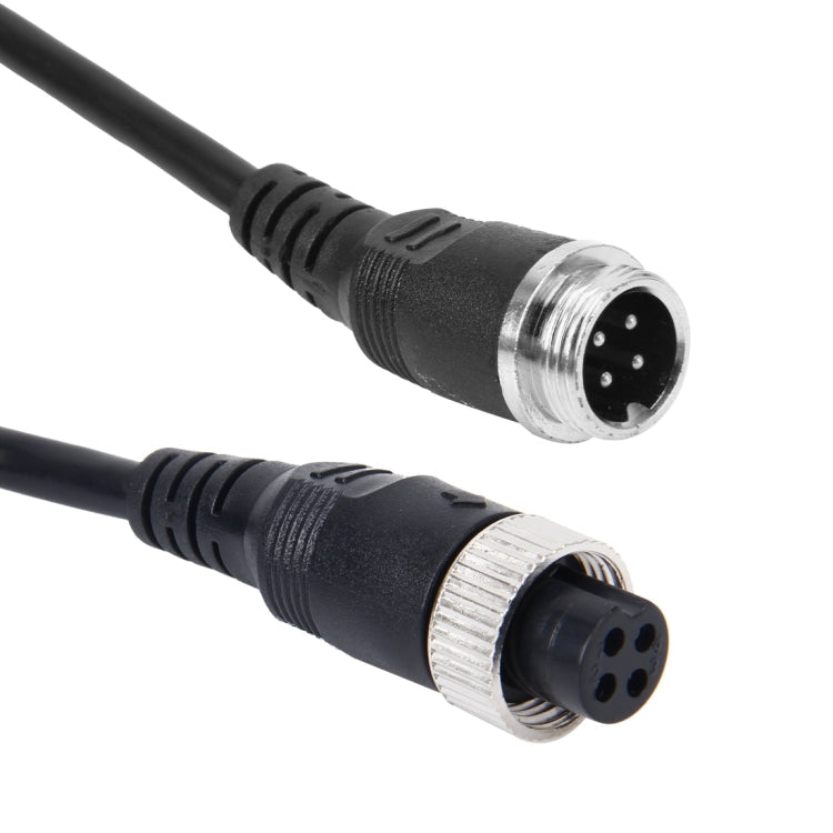 5m M12 4P Aviation Connector Video Audio Extend Cable for CCTV Camera DVR, 5m – Waterproof