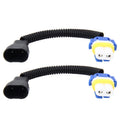 2 PCS 9006 Car HID Xenon Headlight Male to Female Conversion Cable with Ceramic Adapter Socket, 9006 – Durable Build, Easy to Use 9006