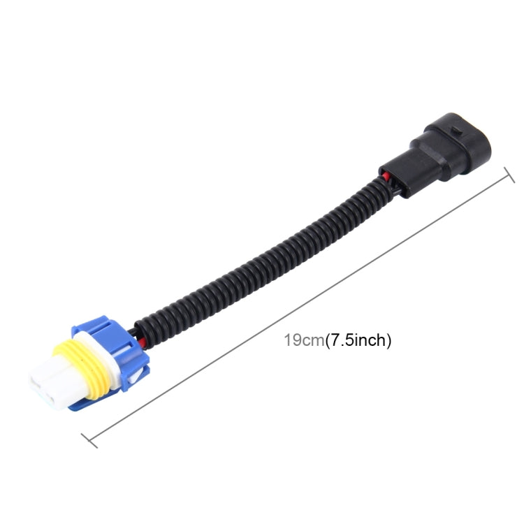 2 PCS 9006 Car HID Xenon Headlight Male to Female Conversion Cable with Ceramic Adapter Socket, 9006 – Durable Build, Easy to Use