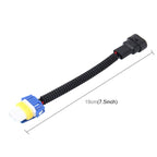 2 PCS 9006 Car HID Xenon Headlight Male to Female Conversion Cable with Ceramic Adapter Socket, 9006 – Durable Build, Easy to Use