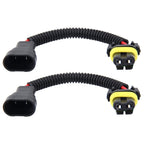 2 PCS 9005/9006 Car HID Xenon Headlight Male to Female Conversion Cable, 9005/9006 9005 9006