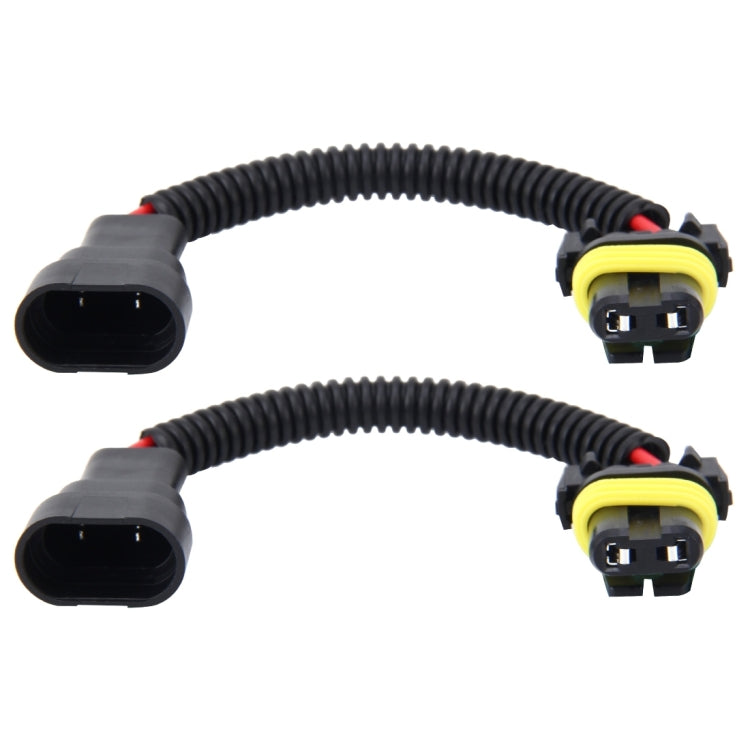2 PCS 9005/9006 Car HID Xenon Headlight Male to Female Conversion Cable, 9005/9006 9005 9006