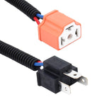 2 PCS H4 Car HID Xenon Headlight Male to Female Conversion Cable with Ceramic Adapter Socket, H4