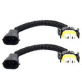2 PCS H11 Car HID Xenon Headlight Male to Female Conversion Cable with Ceramic Adapter Socket, H11 H11