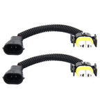 2 PCS H11 Car HID Xenon Headlight Male to Female Conversion Cable with Ceramic Adapter Socket, H11 H11
