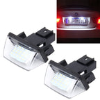 2 PCS License Plate Light with 24 SMD-3528 Lamps for Peugeot Citroen, For Peugeot For Peugeot