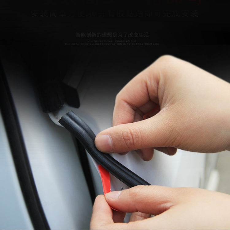 4m B Shape Car Decorative Strip Rubber Chrome Decoration Strip Door Seal Window Seal, 4m B Shape 4m B Shape