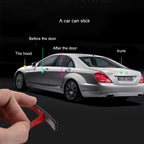 4m B Shape Car Decorative Strip Rubber Chrome Decoration Strip Door Seal Window Seal, 4m B Shape