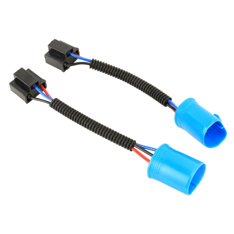 1 Pair 9007 Male to H4 Female Bulb Holder Base Male Socket with Wire, 9007 Male to H4 Female 9007 Male to H4 Female