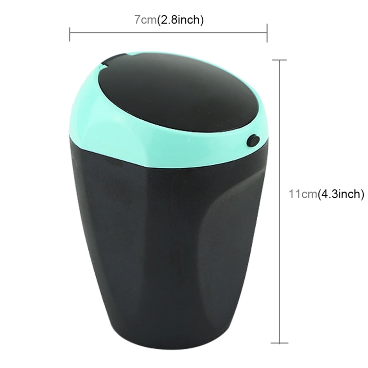 3R-2113 Universal Portable Car ABS Trash Rubbish Bin Ashtray, Green, (Yellow – Durable Build, Easy to Use