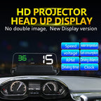 With Adjustable Reflection Board, Speed & RPM & Water Temperature & Oil Consumption & Driving Distance / Time & Voltage Display, Over Speed Alarm, Connect OBD2 Interface, C500(Green), C500(Blue), C500（White) – Durable Build, Easy to Use