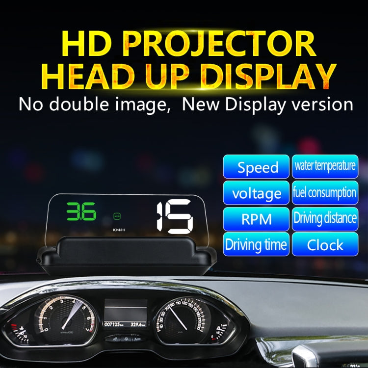 With Adjustable Reflection Board, Speed & RPM & Water Temperature & Oil Consumption & Driving Distance / Time & Voltage Display, Over Speed Alarm, Connect OBD2 Interface, C500(Green), C500(Blue), C500（White) – Durable Build, Easy to Use