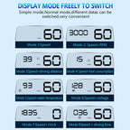 With Adjustable Reflection Board, Speed & RPM & Water Temperature & Oil Consumption & Driving Distance / Time & Voltage Display, Over Speed Alarm, Connect OBD2 Interface, C500(Green), C500(Blue), C500（White) – Durable Build, Easy to Use