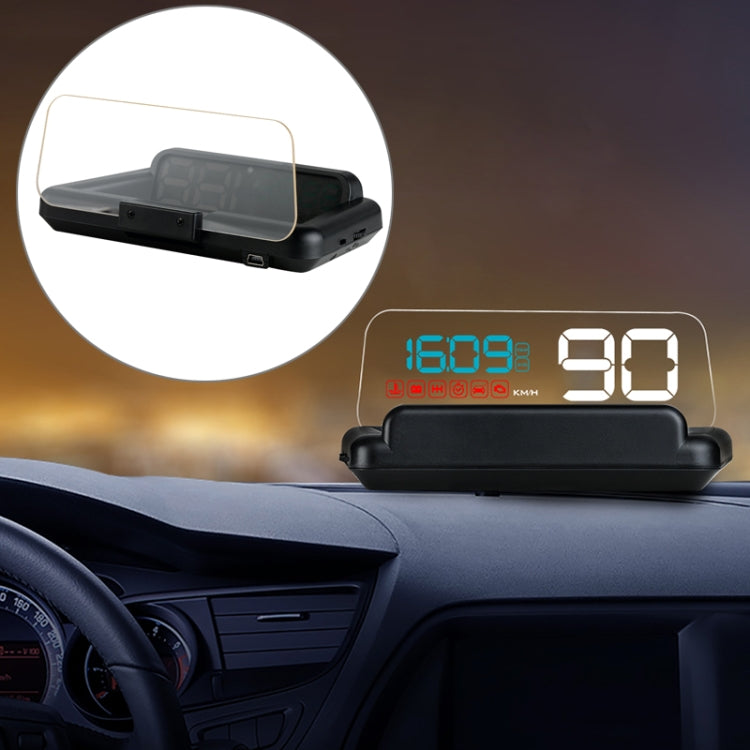 With Adjustable Reflection Board, Speed & RPM & Water Temperature & Oil Consumption & Driving Distance / Time & Voltage Display, Over Speed Alarm, Connect OBD2 Interface, C500(Green), C500(Blue), C500（White) – Durable Build, Easy to Use C500(Blue) Blue