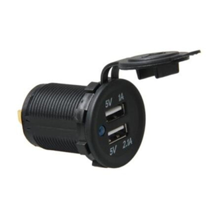 Car Motorcycle ABS Dual Port Charger, 2.1V 2 USB