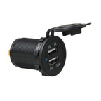 Car Motorcycle ABS Dual Port Charger, 2.1V 2 USB