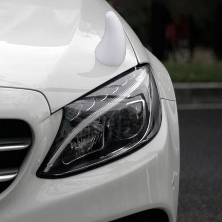 Car Rubber Exterior Decorative Horn White