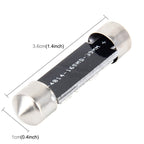 2 PCS 2W 100 LM 6000K 36MM Bicuspid Port Car Dome Lamp LED Reading Light with 16 SMD-4014 LED Lamps, DC 12V, 36MM