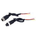 2 PCS M12 Car Auto Monitor Camera DVR Male and Female 4 Pin Video Power Extension Cable Cord, Length: 22cm, 1 in 1 way 1 in 1 way