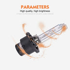 2 PCS D4R 35W 3800 LM 8000K HID Bulbs Xenon Lights Lamps, DC 12V, D4R