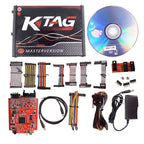 KTAG V7.020 Red PCB Board ECU Programming Tool Unlimited Token, US Plug, US Plug US Plug