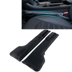 A Pair Universal Car Seat Catcher Gap Console Filler Seat Side Pocket Organizer Catcher Leak-Proof Seat Crevice Storage Bags, Seat Anti Tampon Pad 1, Seat Anti Tampon Pad 2, Seat Anti Tampon Pad 3, Seat Anti Tampon Pad 4 Seat Anti Tampon Pad 1 Black