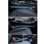 A Pair Universal Car Seat Catcher Gap Console Filler Seat Side Pocket Organizer Catcher Leak-Proof Seat Crevice Storage Bags, Seat Anti Tampon Pad 1, Seat Anti Tampon Pad 2, Seat Anti Tampon Pad 3, Seat Anti Tampon Pad 4