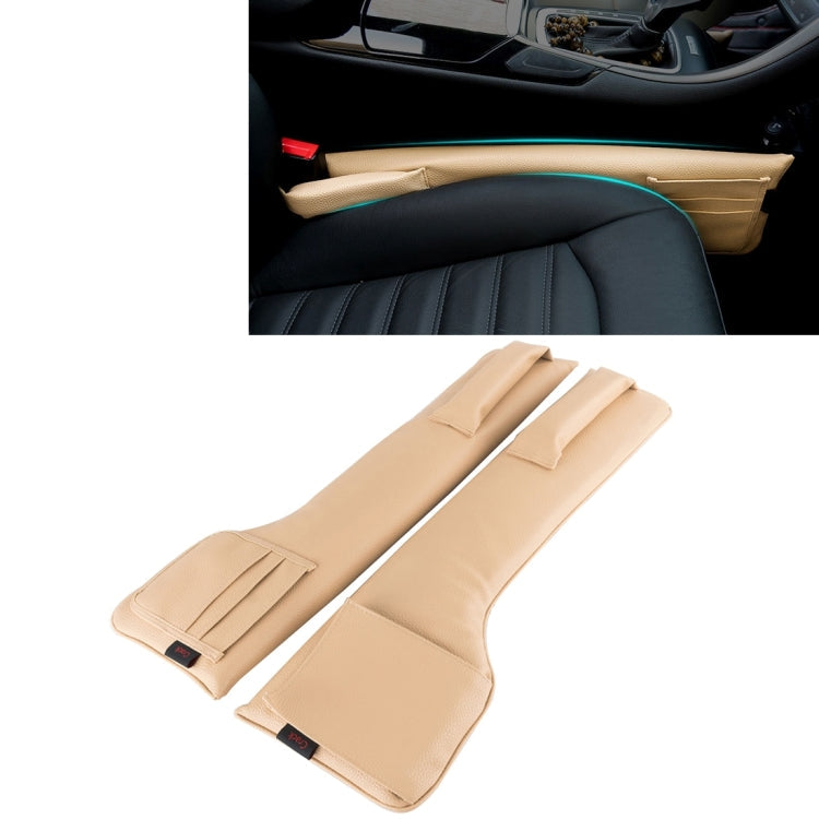 A Pair Universal Car Seat Catcher Gap Console Filler Seat Side Pocket Organizer Catcher Leak-Proof Seat Crevice Storage Bags, Seat Anti Tampon Pad 1, Seat Anti Tampon Pad 2, Seat Anti Tampon Pad 3, Seat Anti Tampon Pad 4 – Leather Seat Anti Tampon Pad 3 Khaki