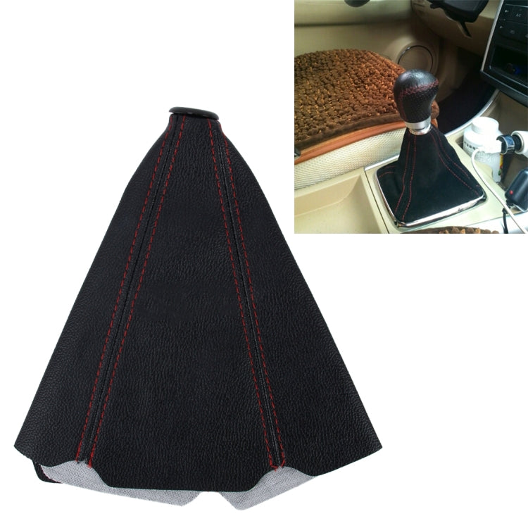 Car Auto Universal Leather Waterproof Dustproof Hand Brake Shift Knob Cover, Cover 2 Cover 2