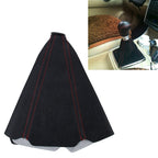 Car Auto Universal Leather Waterproof Dustproof Hand Brake Shift Knob Cover, Cover 2 Cover 2