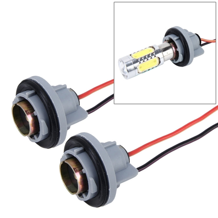2 PCS Car Auto LED Bulb Socket Holder (No Including Light), 1156, 7443, H1/H3, H4, H7, H8/H11 1156 CMS9154A
