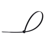 250pcs /Pack 5mm*300mm Nylon Cable Ties, 5mm*300mm Black, 5mm*300mm White