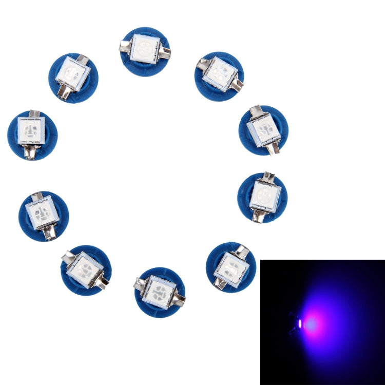 10 PCS 0.5W B8.5 Wedge Instrument Panel LED Light Dashboard Gauge Cluster Indicator Lamp Bulb, 0.5W B8.5 0.5W B8.5 Blue Light