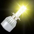 2 PCS H3 18W 1800 LM 6000K IP68 Canbus Constant Current Car LED Headlight with 2 COB Lamps, DC 9-36V, H3 – Durable Build, Easy to Use