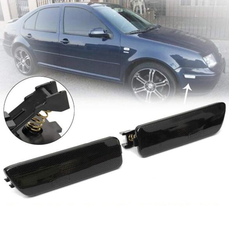 2 PCS Front Bumper Clearance Lights Housing without Bulb Replacement 1JM945071 / 1JM945072 for VW Golf / Jetta 1999-2005 – Durable Build, Easy to Use Black