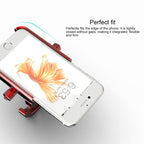 Motorcycle Aluminum Alloy Mobile Phone Bracket with Hook, Suitable for 4-6.5 inch Phones