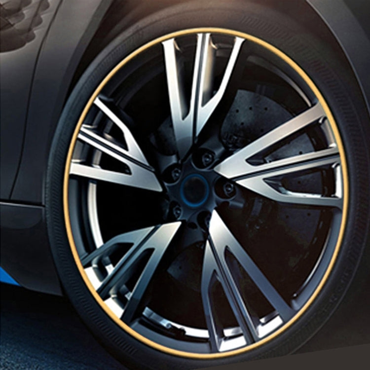 Universal Decorative Scratchproof Stickup 8M Flexible Car Wheel Hub TRIM Mouldings Shining Decoration Strip, 8m Shining, 8m – Durable Build, Easy to Use 8m Shining Gold