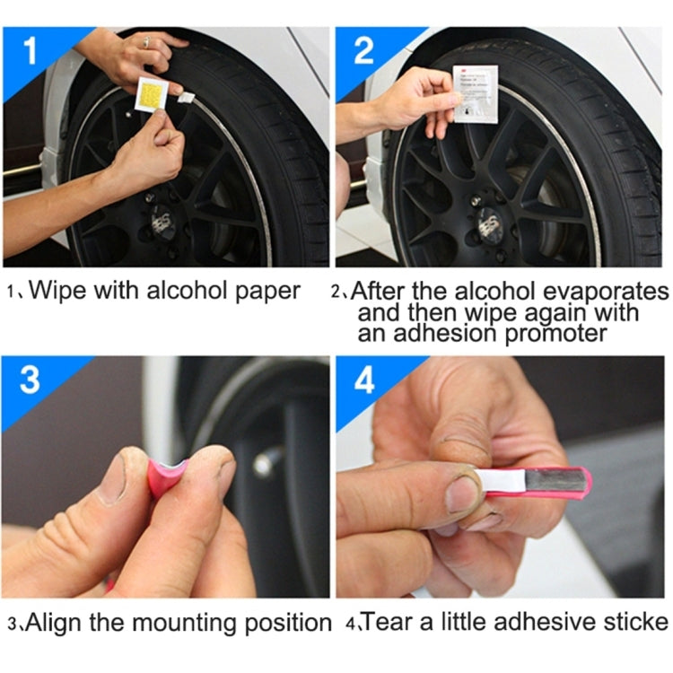 Universal Decorative Scratchproof Stickup 8M Flexible Car Wheel Hub TRIM Mouldings Shining Decoration Strip, 8m Shining, 8m – Durable Build, Easy to Use