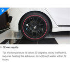 Universal Decorative Scratchproof Stickup 8M Flexible Car Wheel Hub TRIM Mouldings Shining Decoration Strip, 8m Shining, 8m – Durable Build, Easy to Use